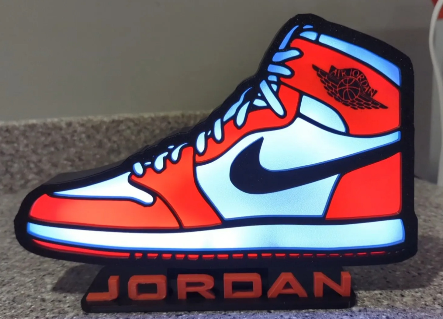 Michael Air Jordan LED Sign MJ Nike USB Powered Light Box Shoes