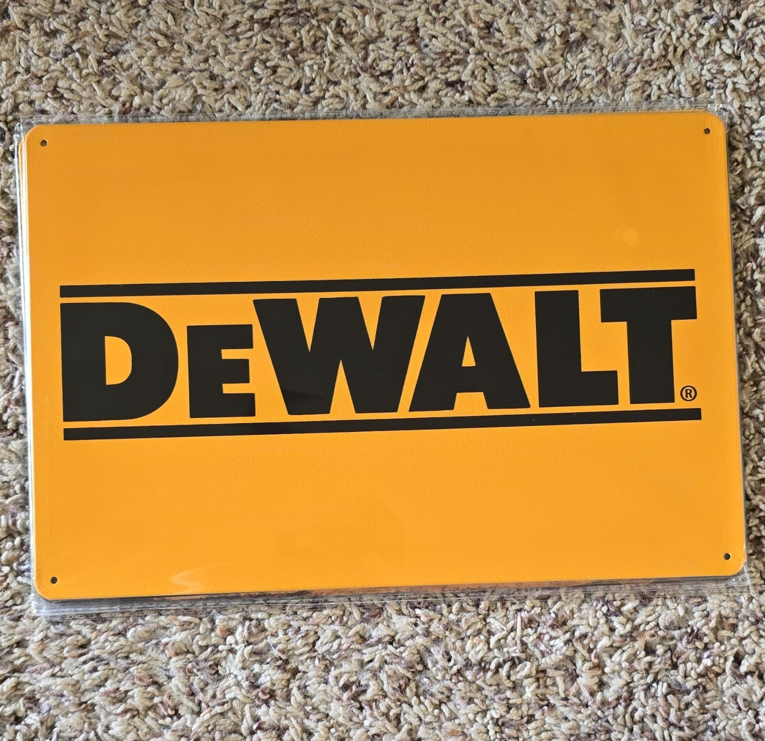 DEWALT Advertising Sign Yellow & Black Color Sign for Display