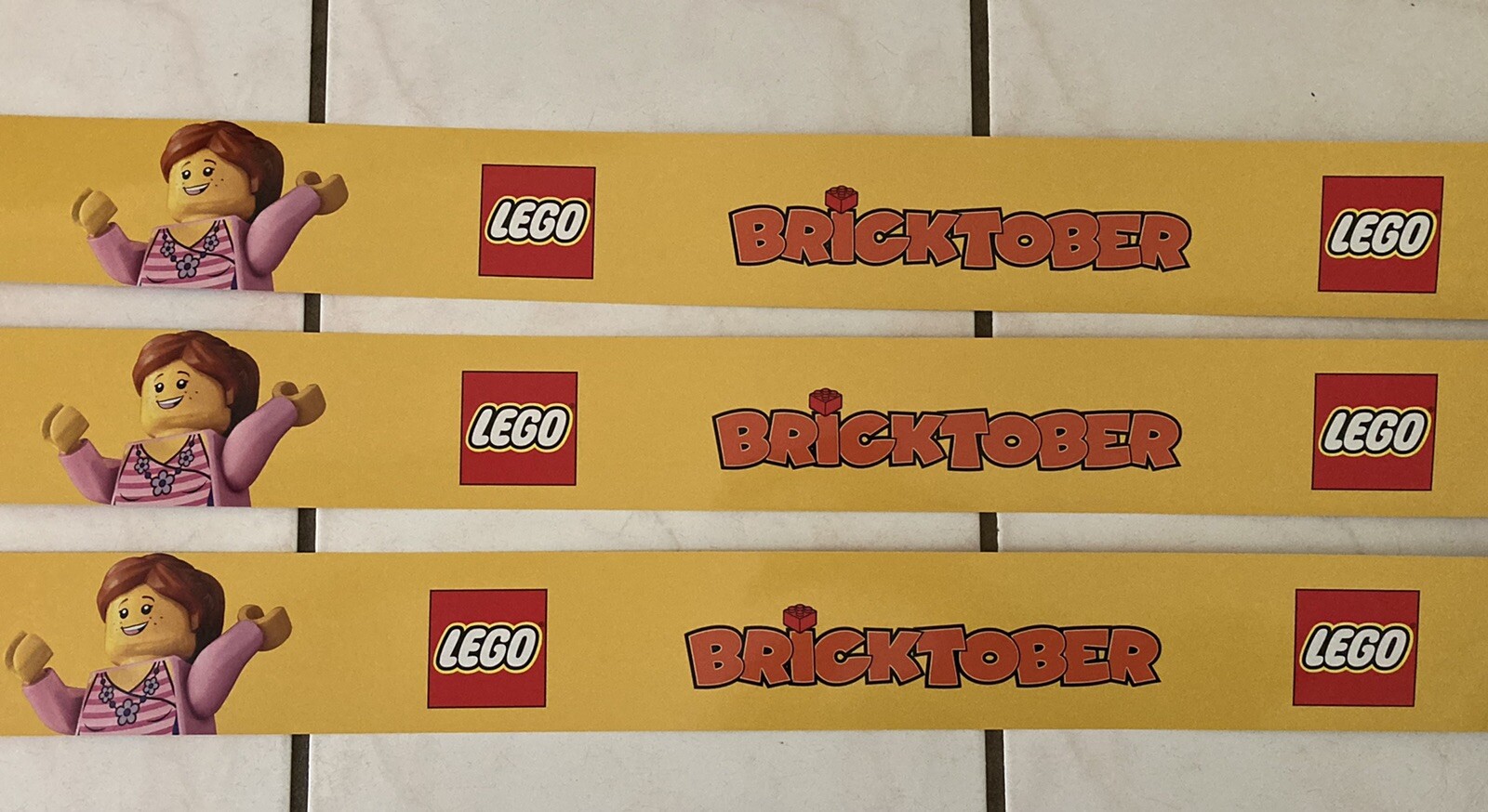 Lego Bricktober Store Display Sign Kit 2016 Toys R Us 5 Piece Kit