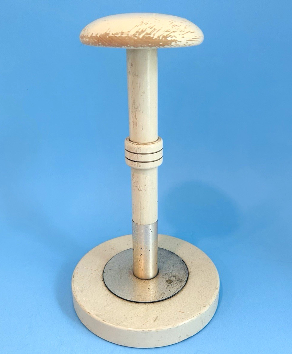 Vintage Wooden Hat Stand Table Top Display General Store Farmhouse