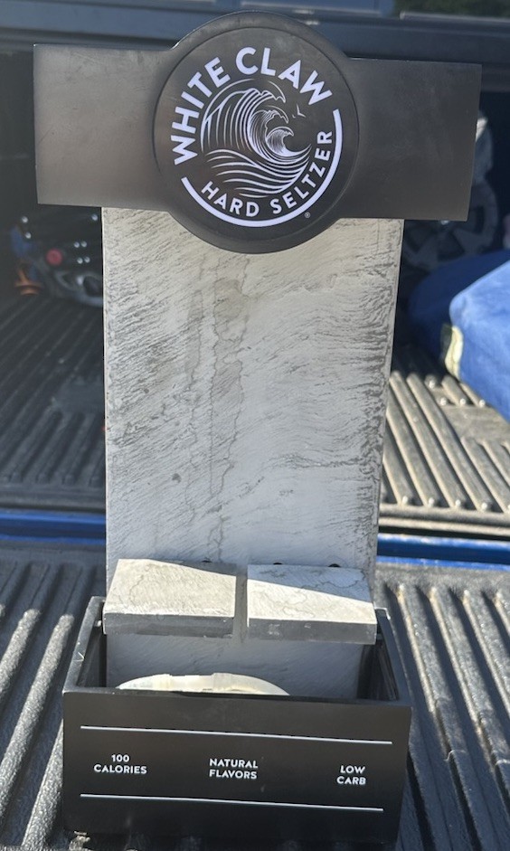 White Claw Hard Seltzer Fountain Display