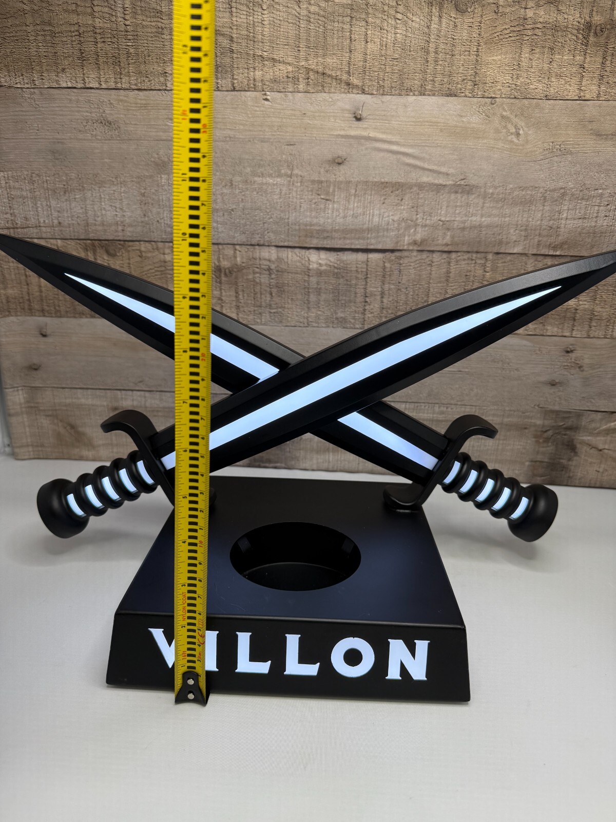 VILLON alcohol Advertising LED lighted Display Bottle holder Super RARE FIND!
