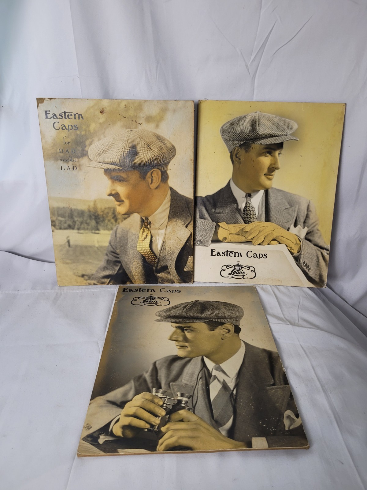 Early Lewis Eastern Caps Cardboard Store Displays Apeda Studio New York!