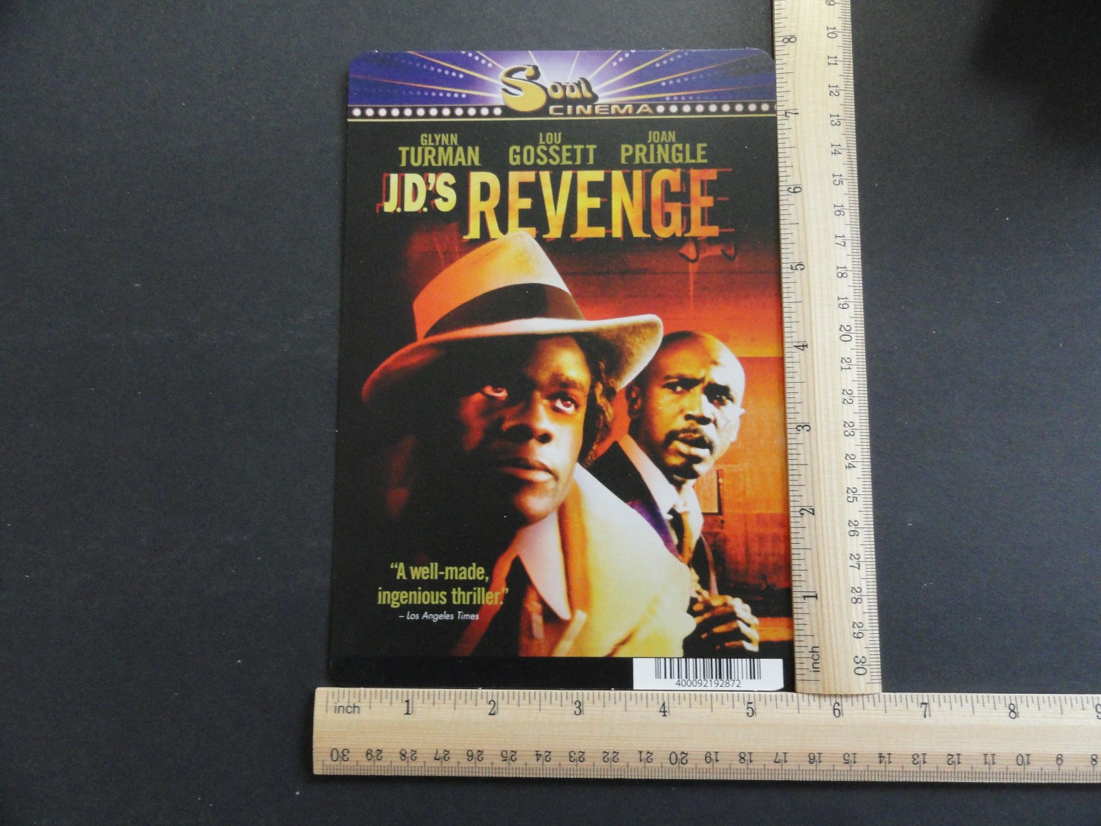 J.D.’S REVENGE (LOU GOSSETT) BLOCKBUSTER VIDEO STORE BACKER CARD