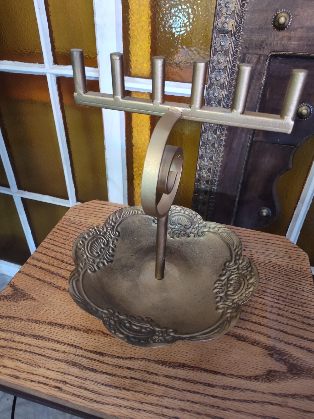 Art Deco Metal Jewelry Rack Display Stand Store Display Rings , Bracelets etc.
