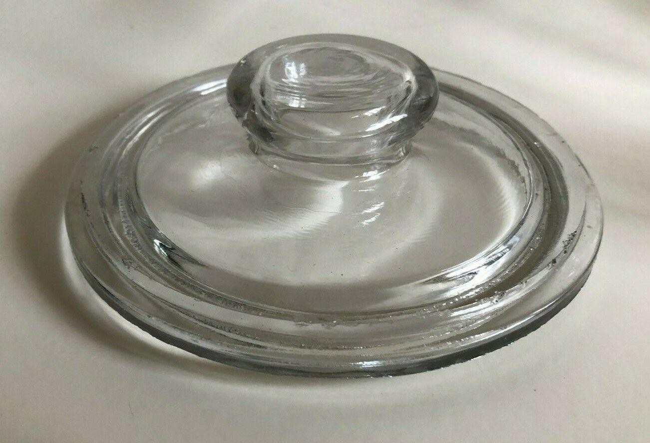Vintage Country Store Candy Cracker Counter Display Jar & Lid Canister