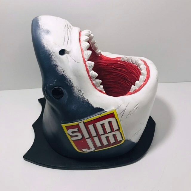 SLIM JIM Promotional Jaws Great White Shark Head Wall Mount Display New In Box
