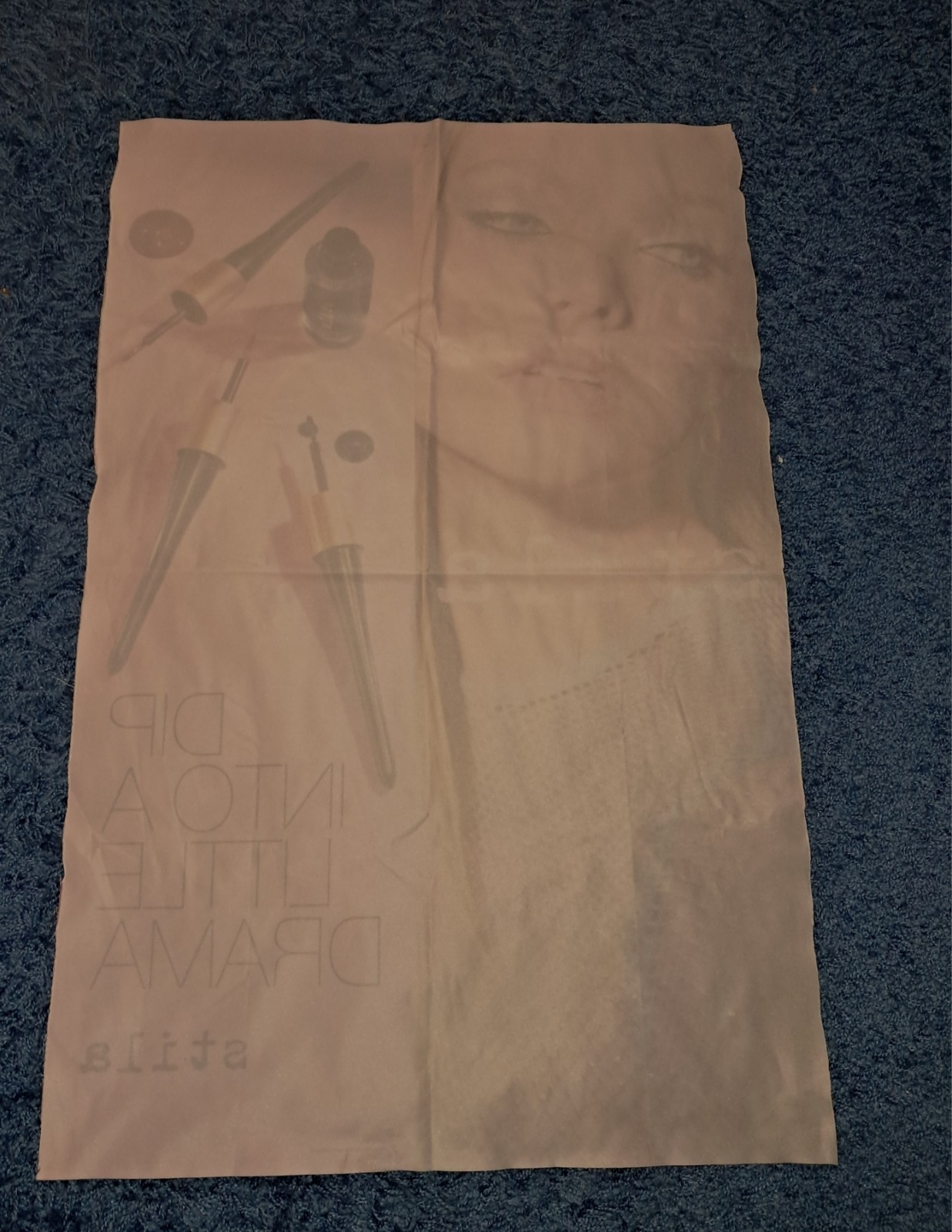 Stila Makeup Ulta Beaty PROMO BANNER 3 FT RARE Fabric Wall Art Tapestry Dorm