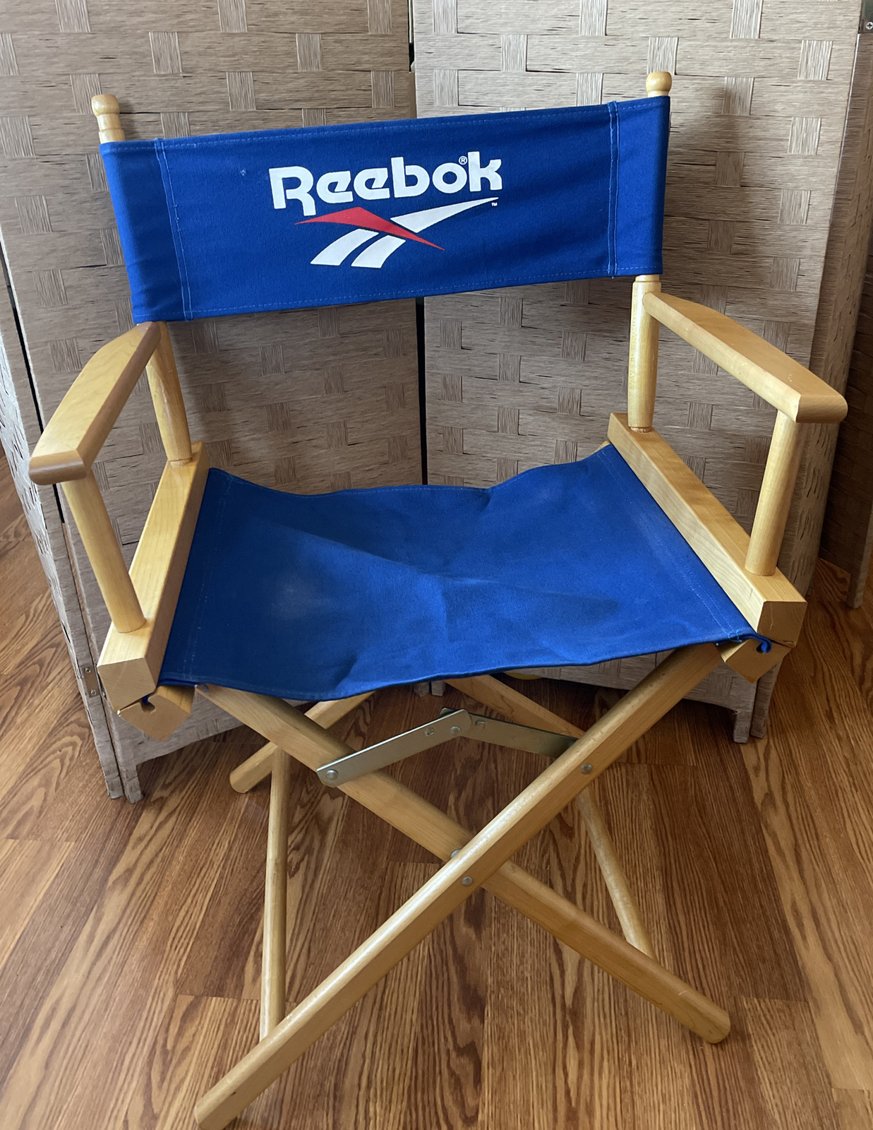 Classic Rare 1990s REEBOK Purple Folding Vintage Telescope Directors Chair