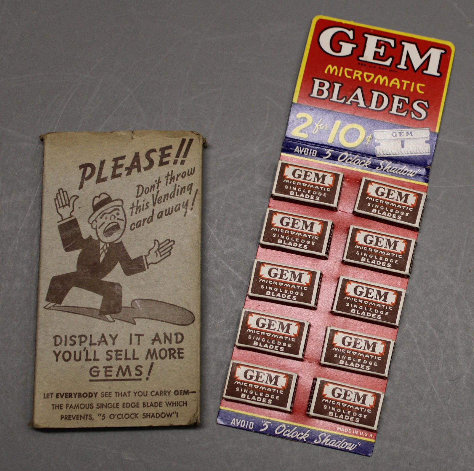 Advertising Display Country Store – GEM Micromatic Blades