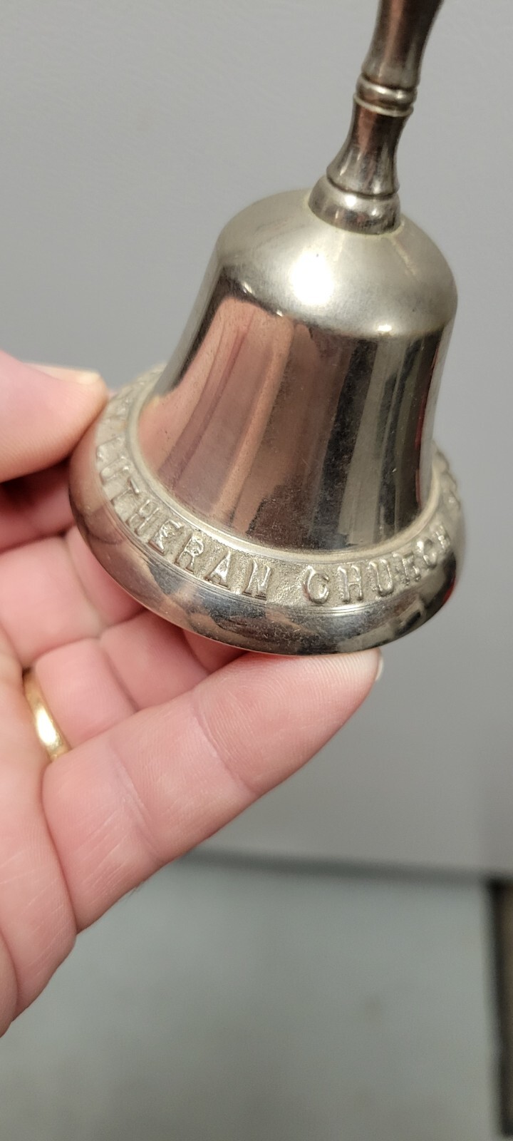 Vintage Antique Early 1900s Lebanon PA Trinity Lutheran Church Advertising Bell