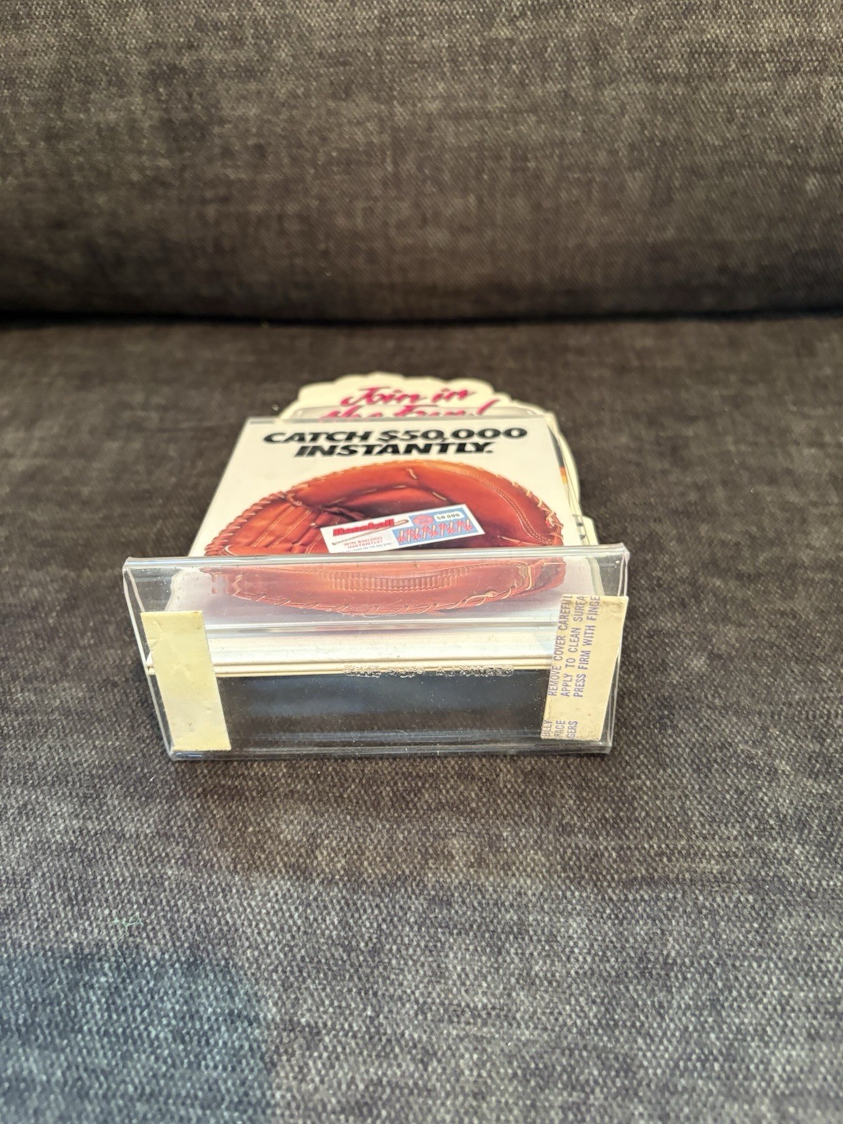 RARE🇺🇸1980sVINTAGE CALIFORNIA LOTTERY STORE COUNTERTOP DISPLAY BASEBALL👀LQQK