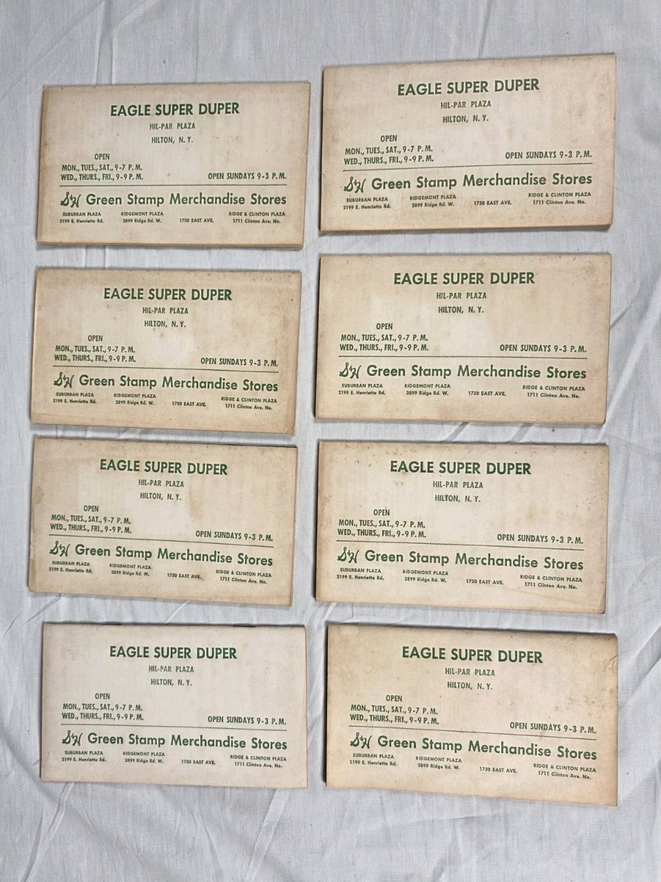 Lot of 6 Vintage 1962 S & H Green Stamps Books ~ Never Used