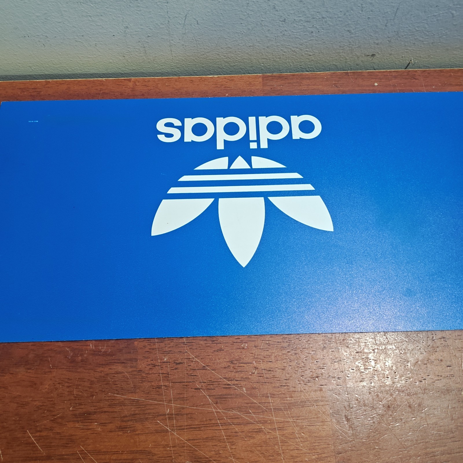 ADIDAS Shoe Store Retail Wall Hanging Sign Display White 20X10