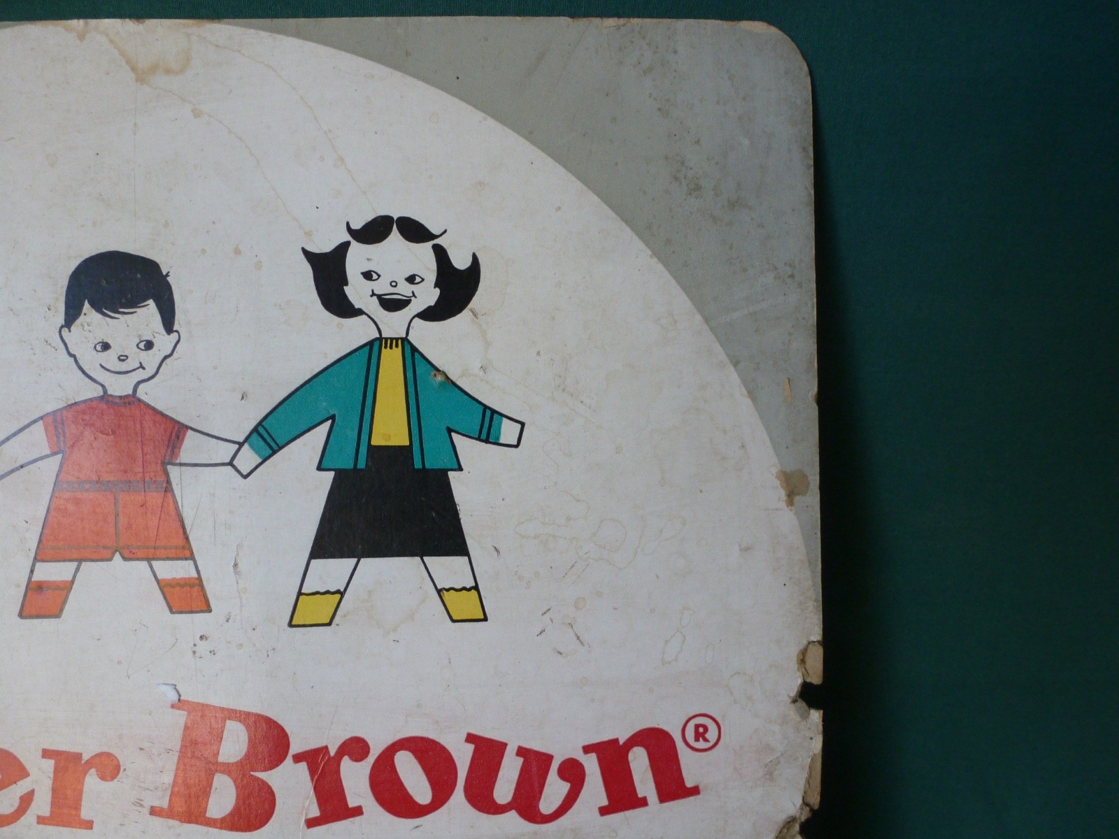 Vintage Buster Brown Mix ‘Match Knitwear Cardboard Counter Top Stand Up Sign