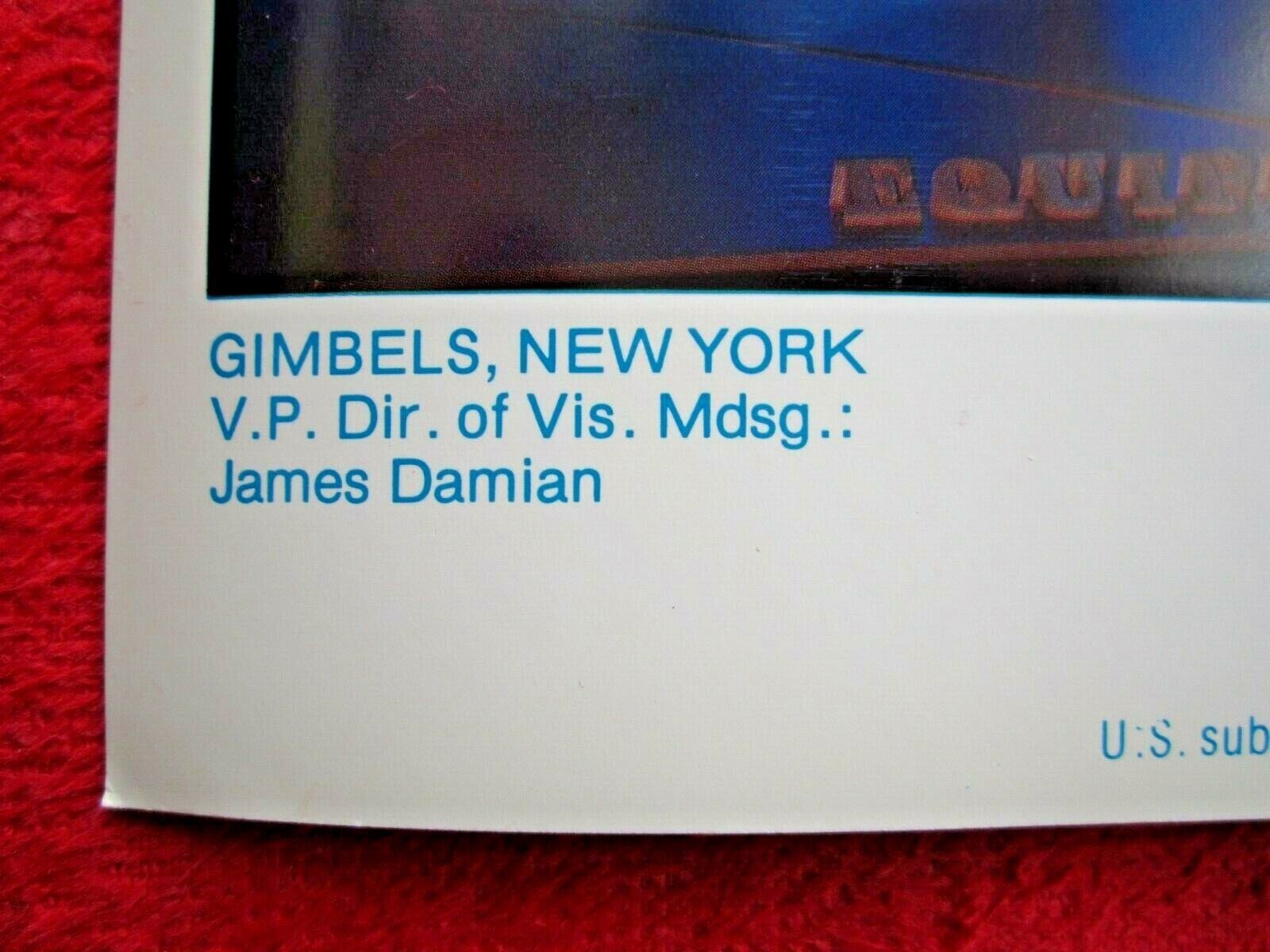 1981 GIMBEL’S, NEW YORK STORE WINDOW DISPLAY HENRI GRETHEL PHOTOGRAPH PRINT #392