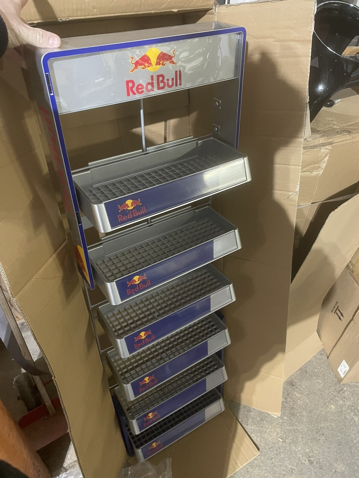 RED BULL DISPLAY rack End Cap Mount Factory NEW Convenience ￼store Front shelf