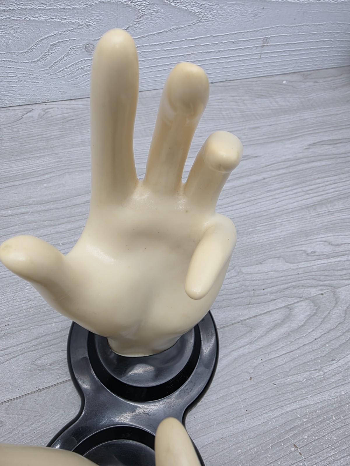 Vintage 1990 E&B Giftware Double Mannequin Hands Jewelry Display Ring Holder