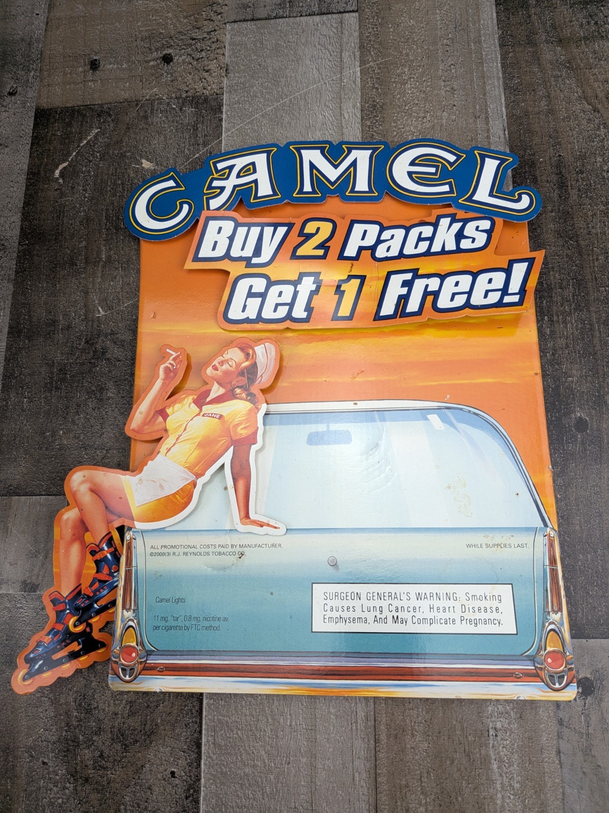 Vintage Camel Cigarette Light Up Store Display Tobacco Advertising WORKS!