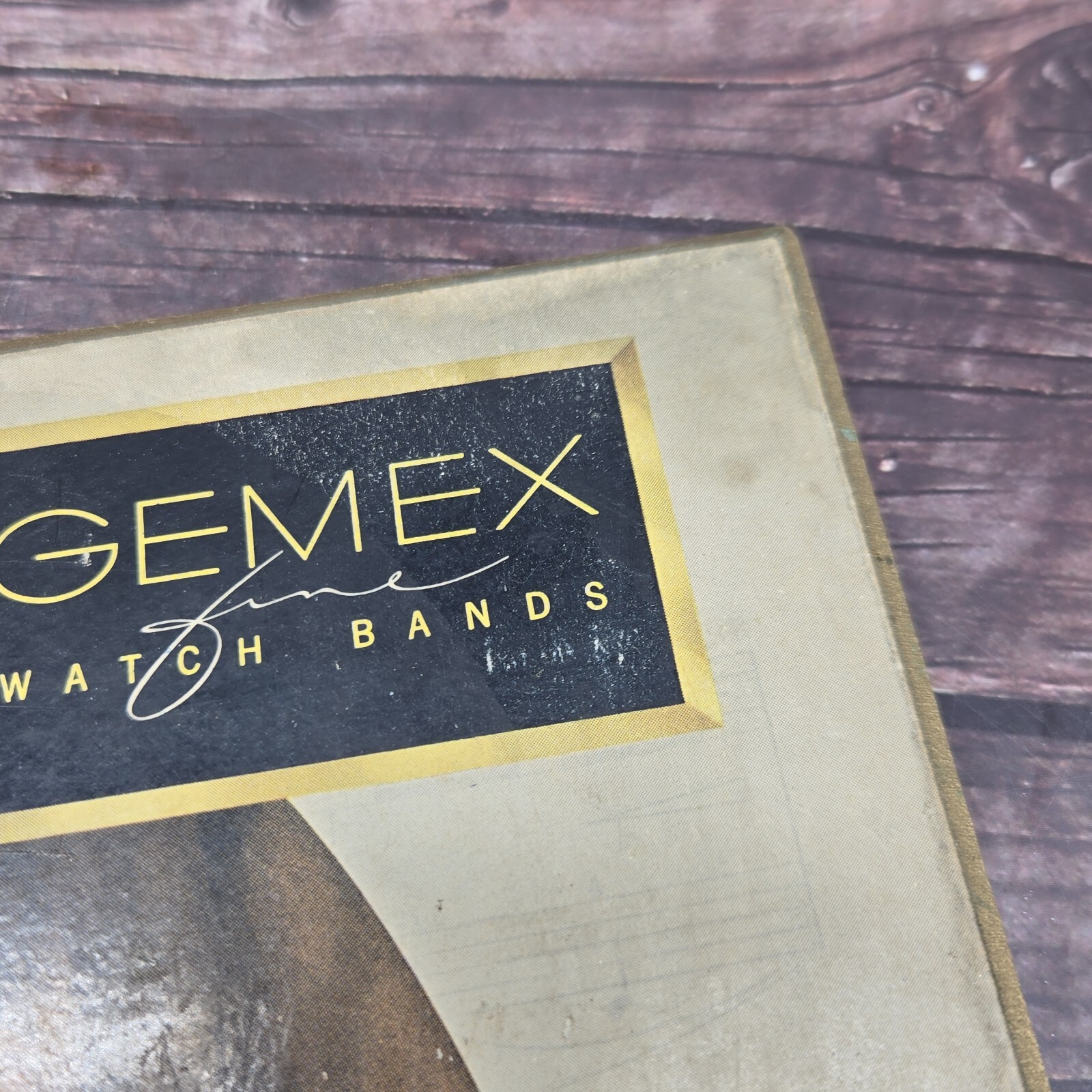 1949 Gemex Fine Watch Bands Store Display Sonata Easel Advertisement