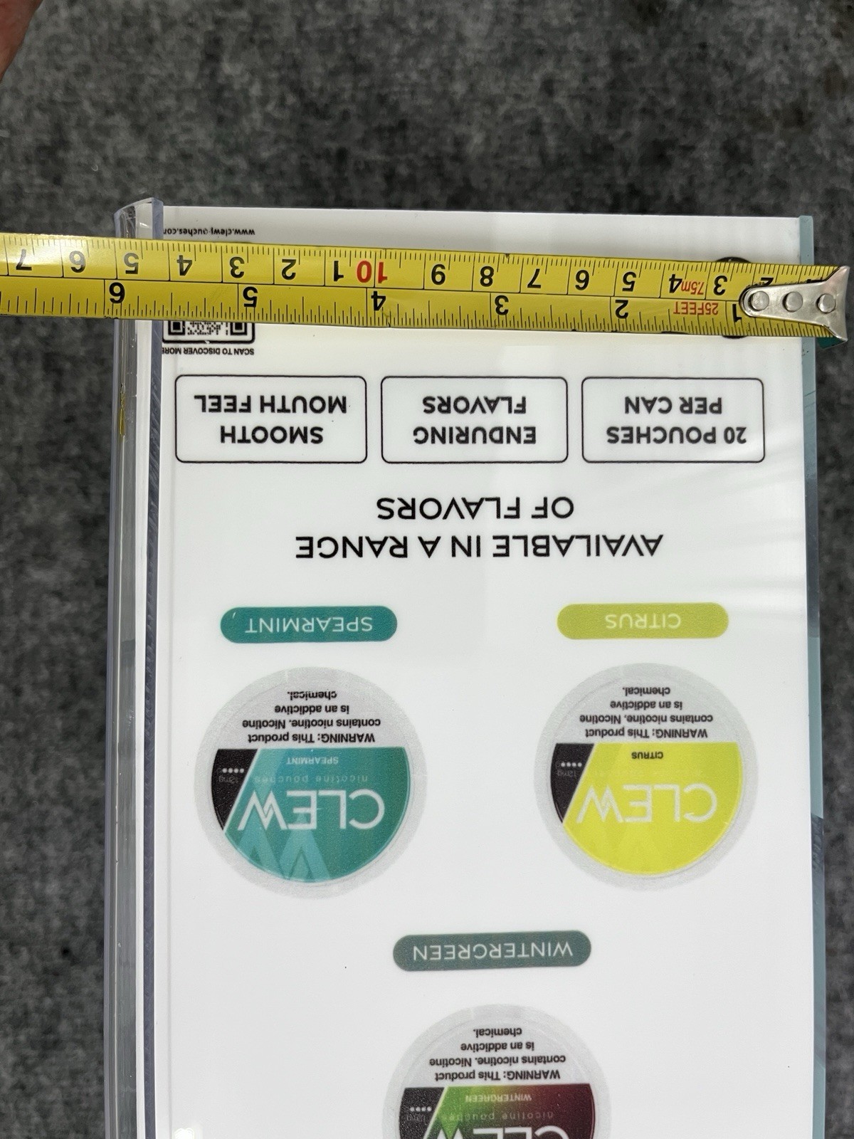 Clew Pouches LED Advertising Store Display 23″ X 10″