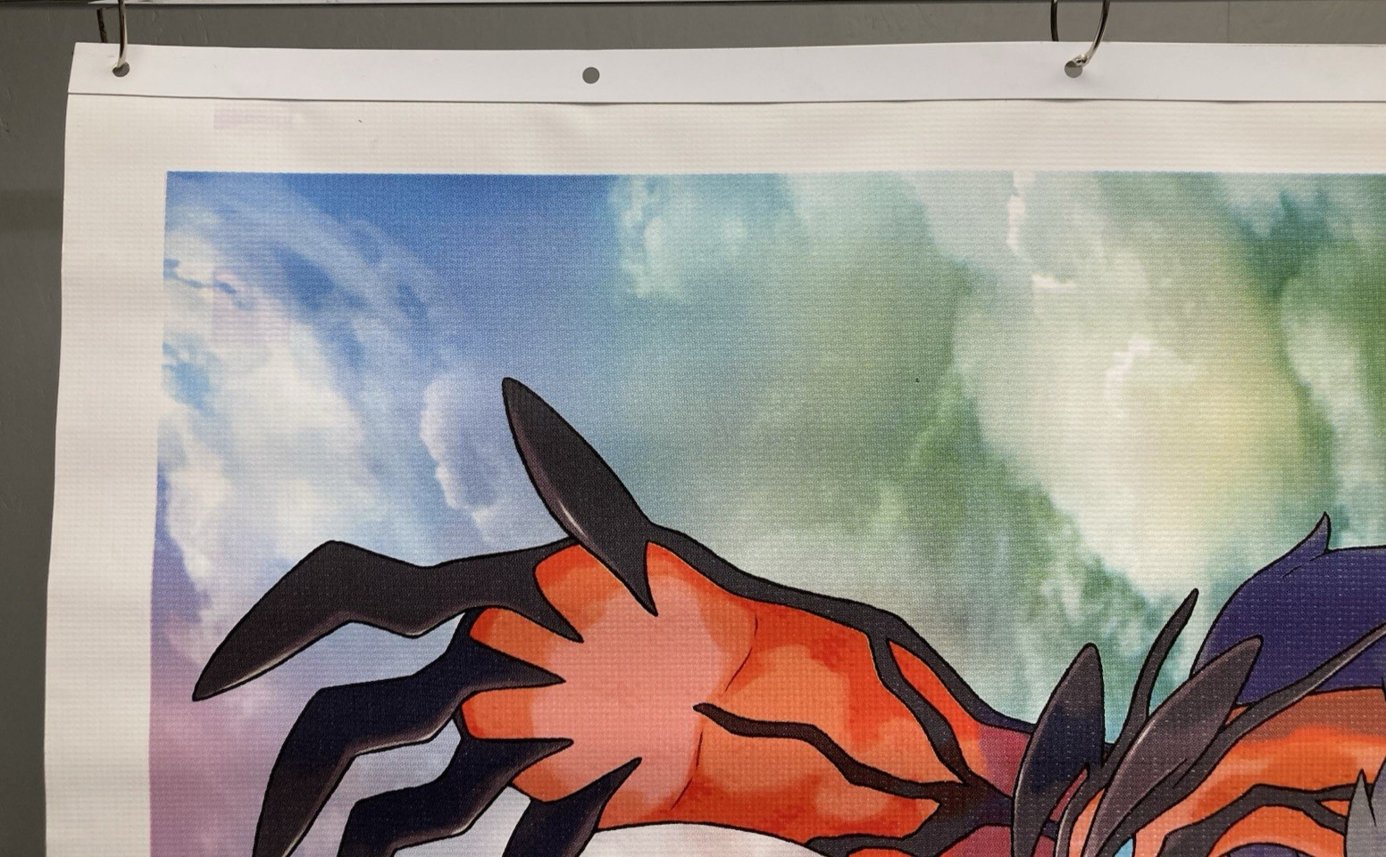 Pokémon X & Y Yveltal Vinyl Banner Toys R Us Store Display Sign 2013 Nintendo XY
