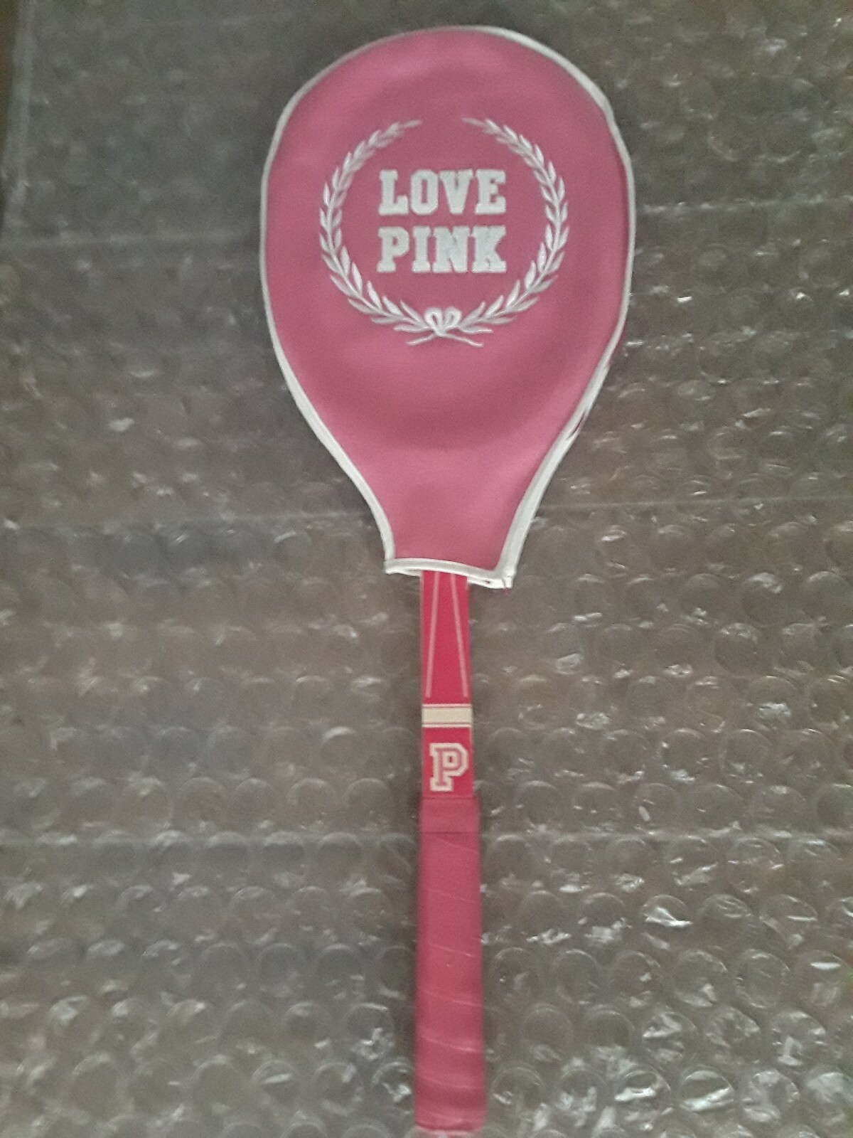 Victoria´s Secret PINK Rare Store Display Tennis Racket & Cover Hard to Find!!