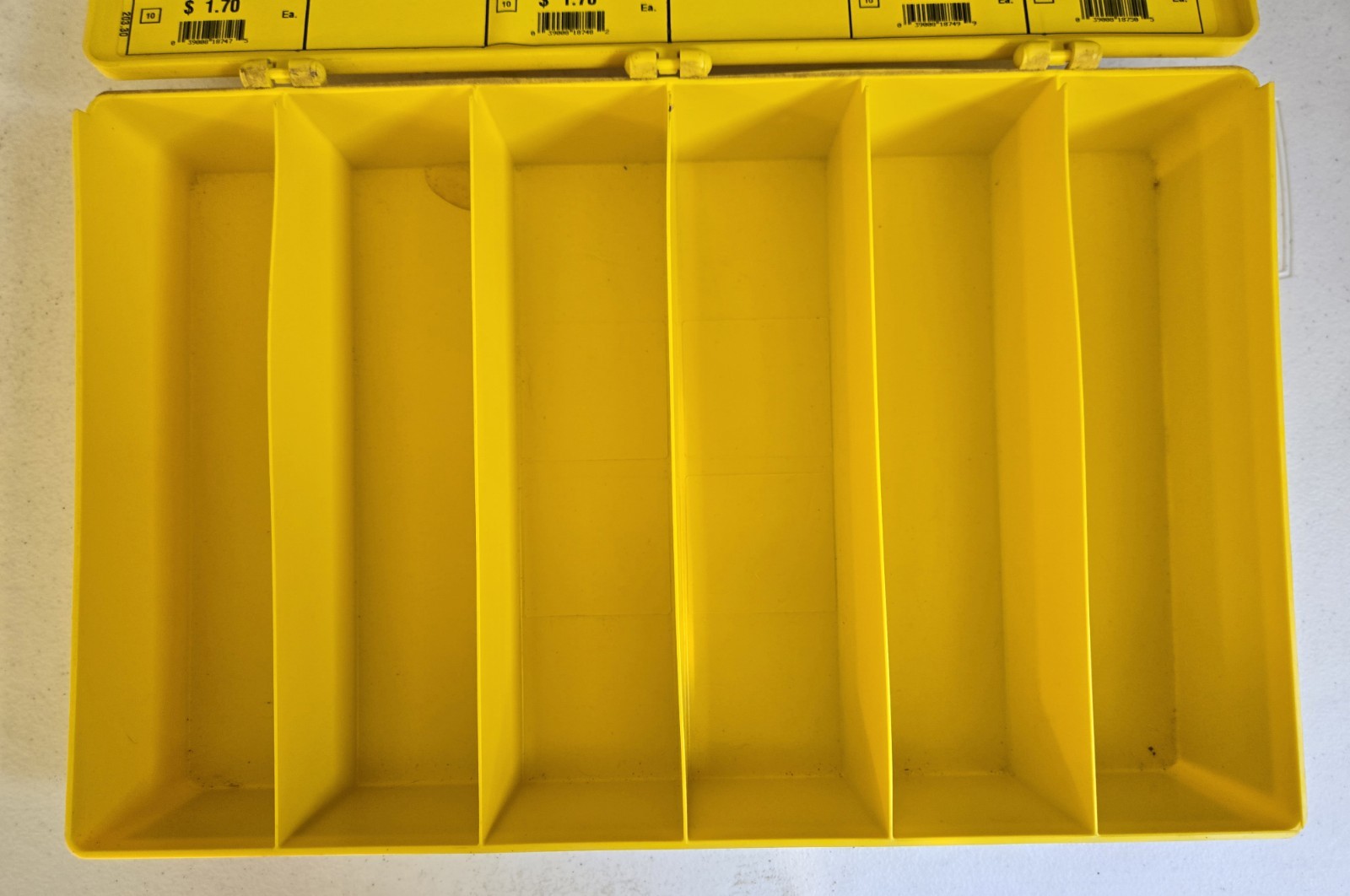 Used Large Serv-a-Lite Wire Lock Pins Storage Box Serv-a-lite Products Inc Empty