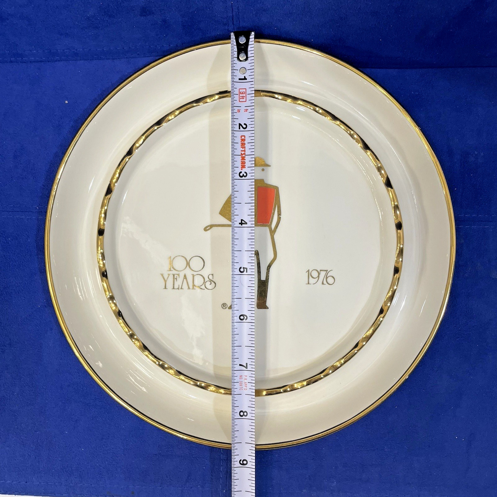 Jockey International 100 Years 1976 Commemorative Plate Corporate Award EUC