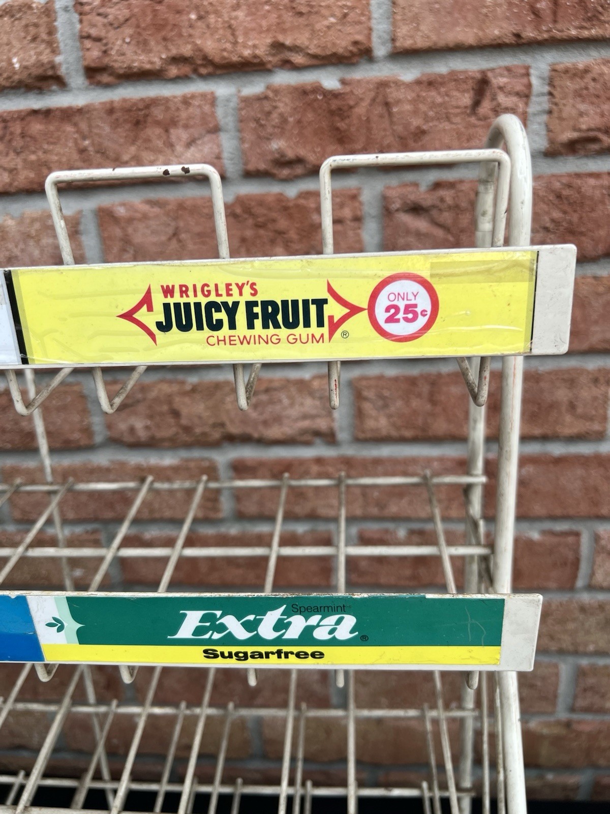 vintage WRIGLEYS GUM store counter top metal rack display Metal Chewing Big Red