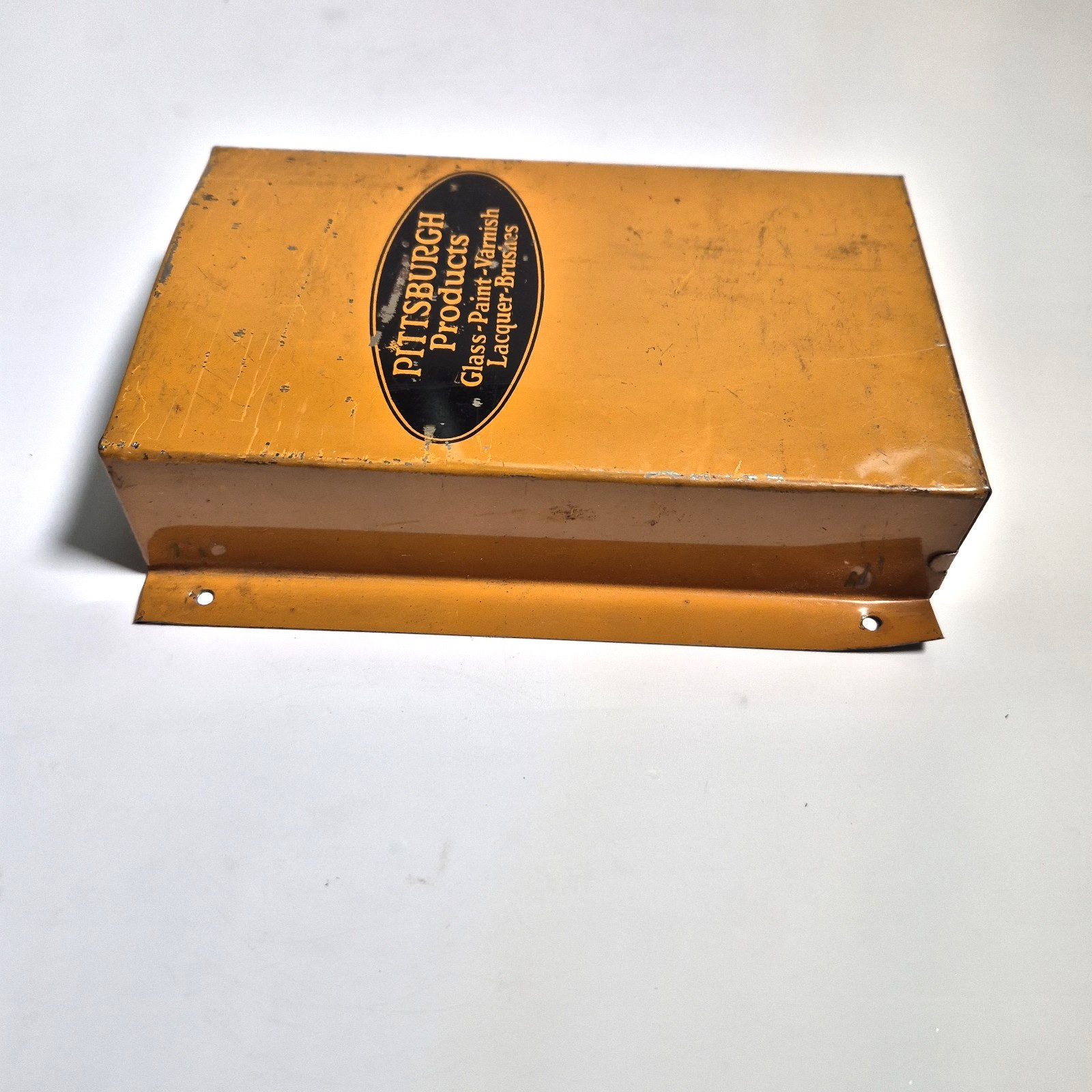 Vintage Pittsburgh Products Metal Display Tray Sign Industrial Decor