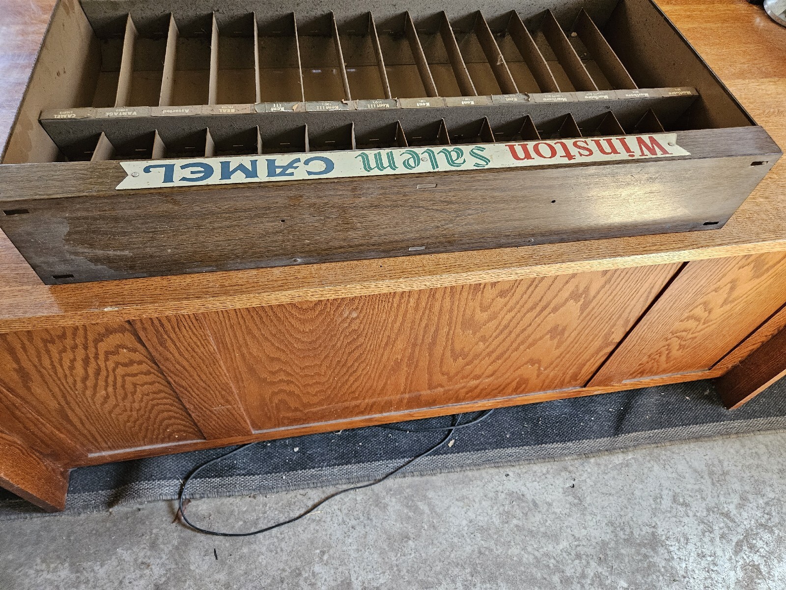 Vintage Metal Cigarette Store Display Sales Rack Case – Winston, Salem, Camel