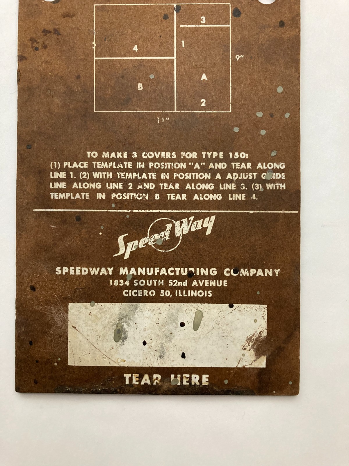 VTG Speedway Tools Dealer Display Sign Wood Store Bench Grinder 4 1/2″ x 91/2″