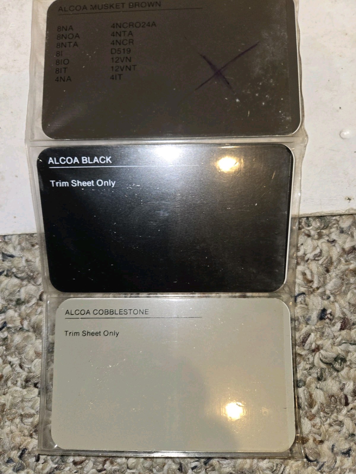 Vintage 70s/80s Alcoa Aluminum Siding Colors Salesman Sample,16 Samples,House