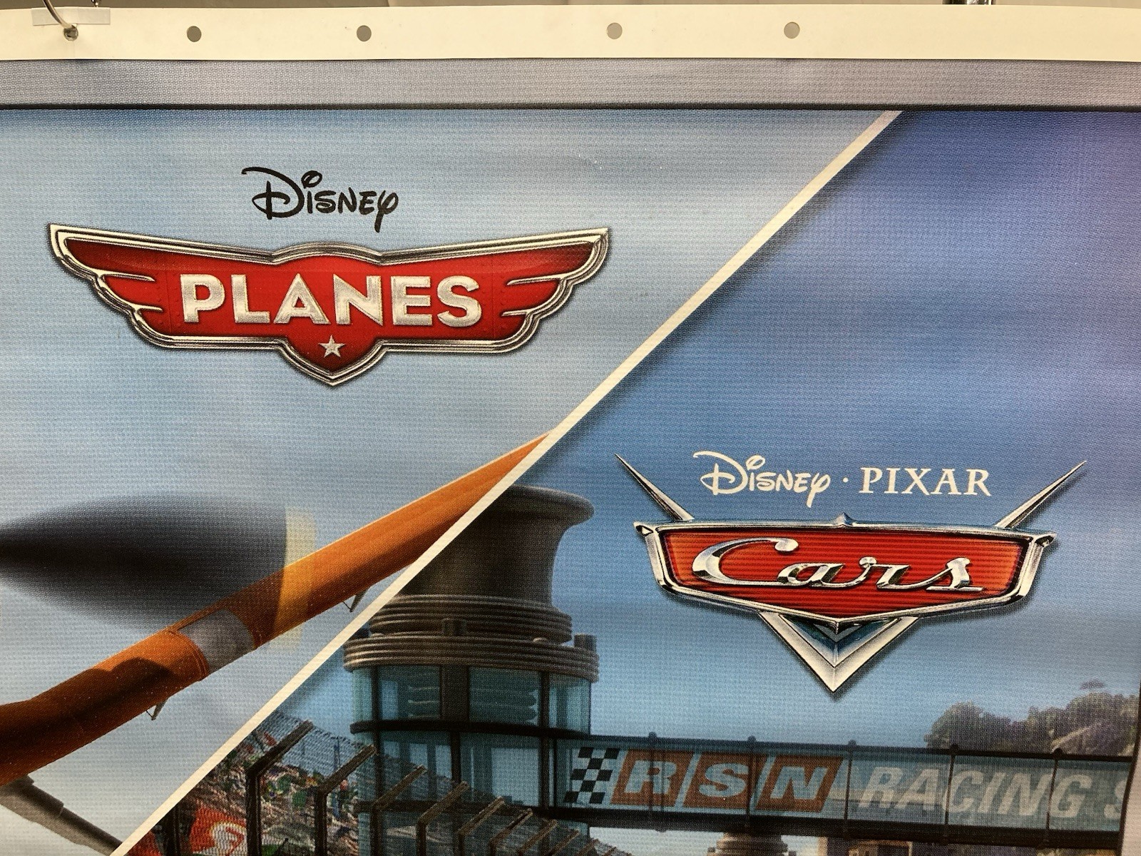Disney Planes Disney Pixar Cars Vinyl Banner Toys R Us Store Display 47.5X35in