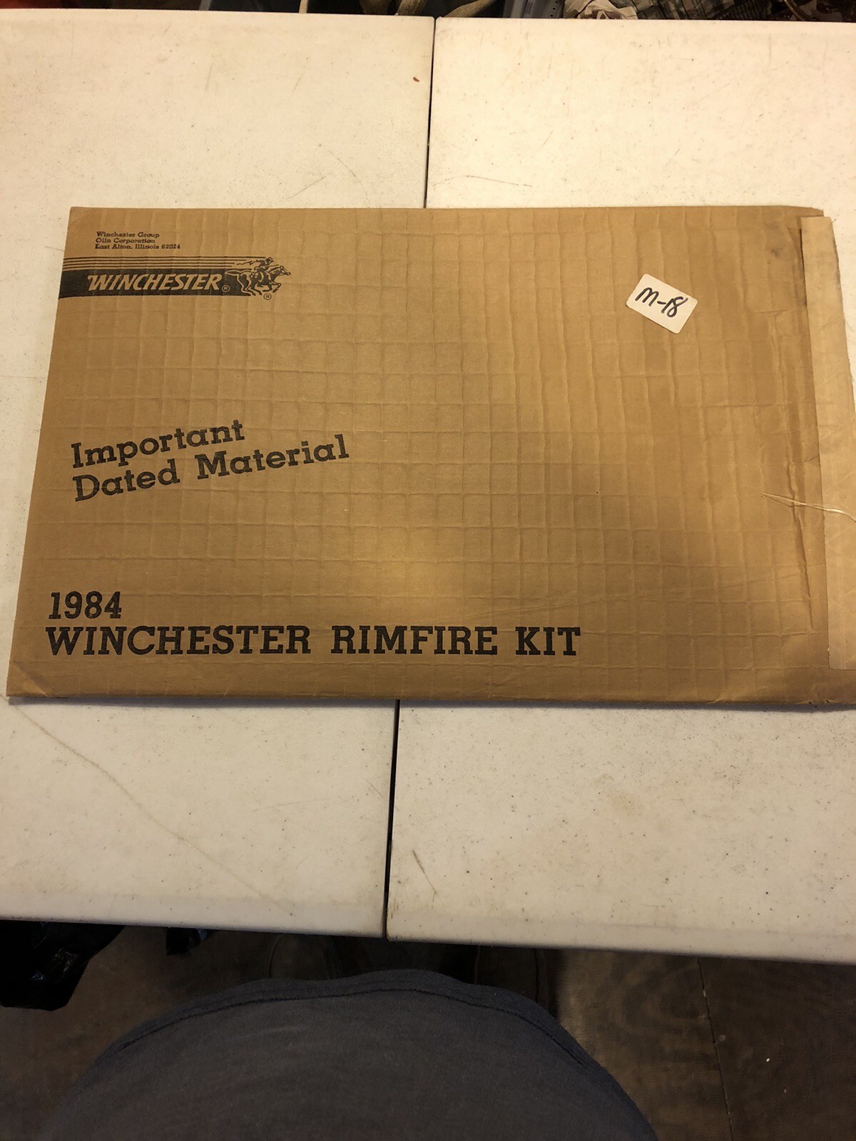 Winchester 1984 Store Display Rimfire Ammo Cardboard Rare Unused