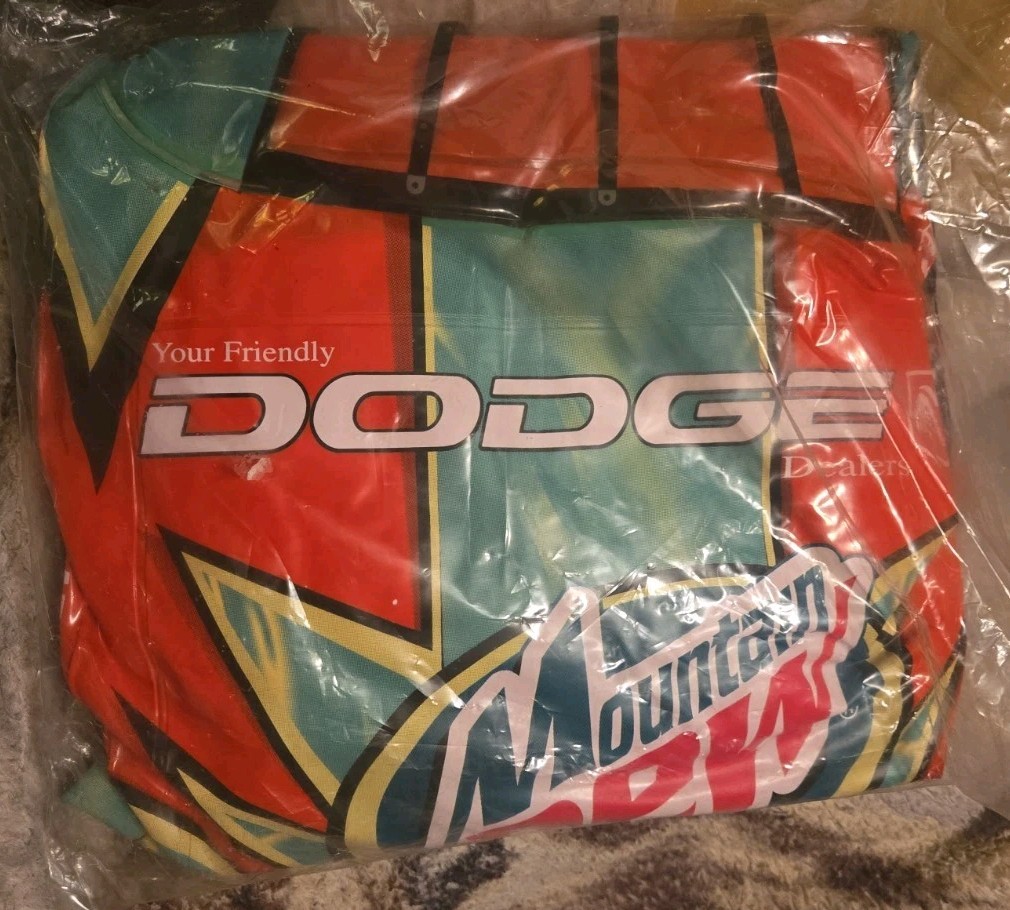 Vintage NoS #19 Mountain Dew Casey Atwood Inflatable Racecar Advertising Piece