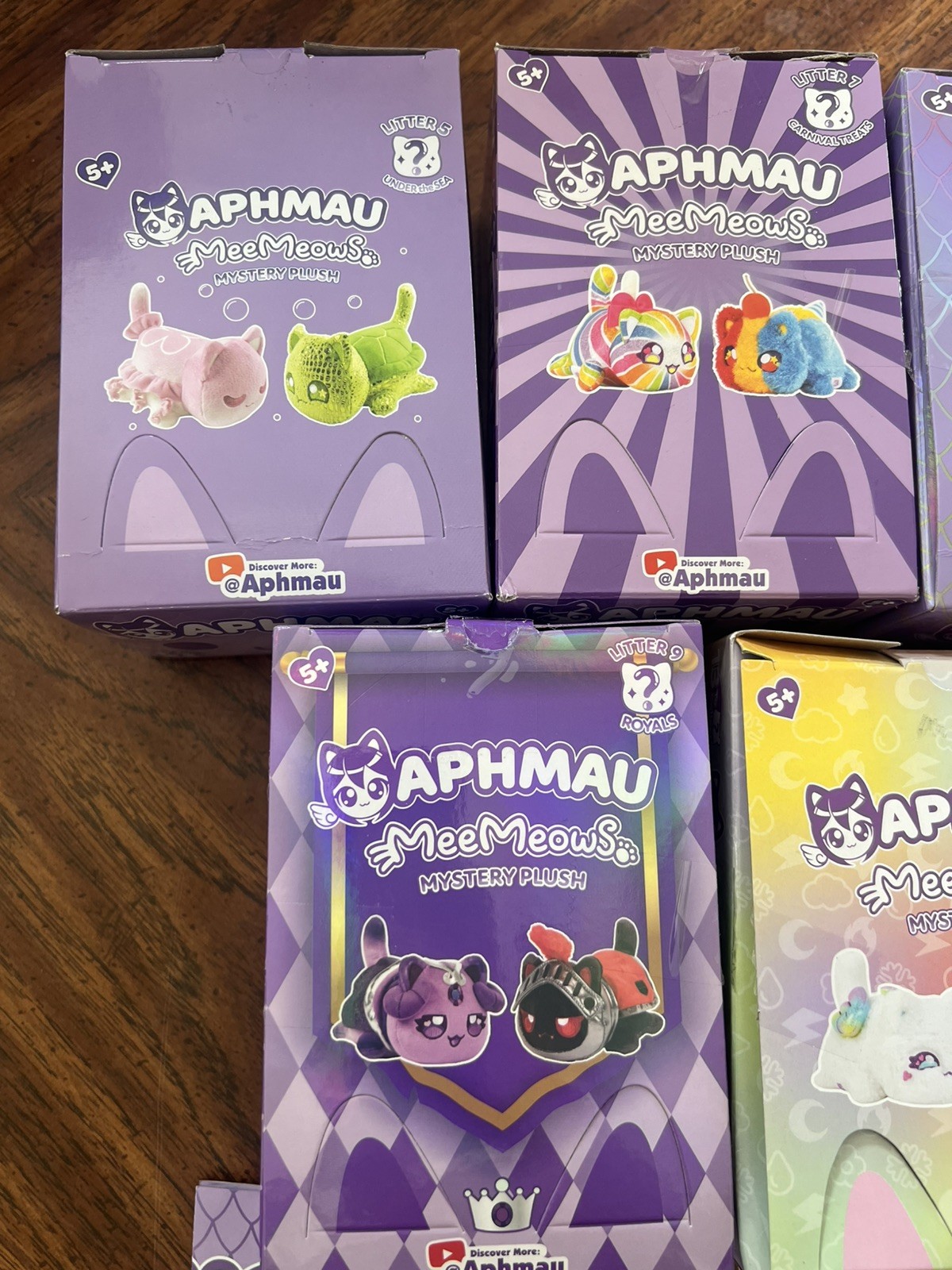Aphmau Mystery MeeMeows Empty!!Display Boxes & Pamphlets multiple litters
