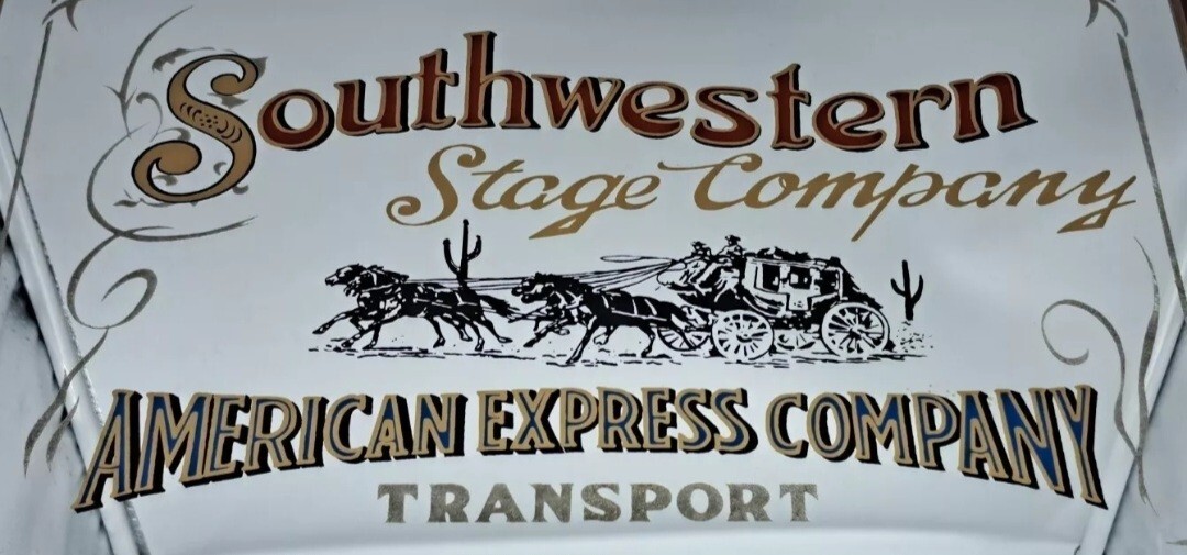 ADVERTISING MIRROR FRAME-SOUTHWESTERN AMERICAN COMPANY TRANSPORT-VINTAGE