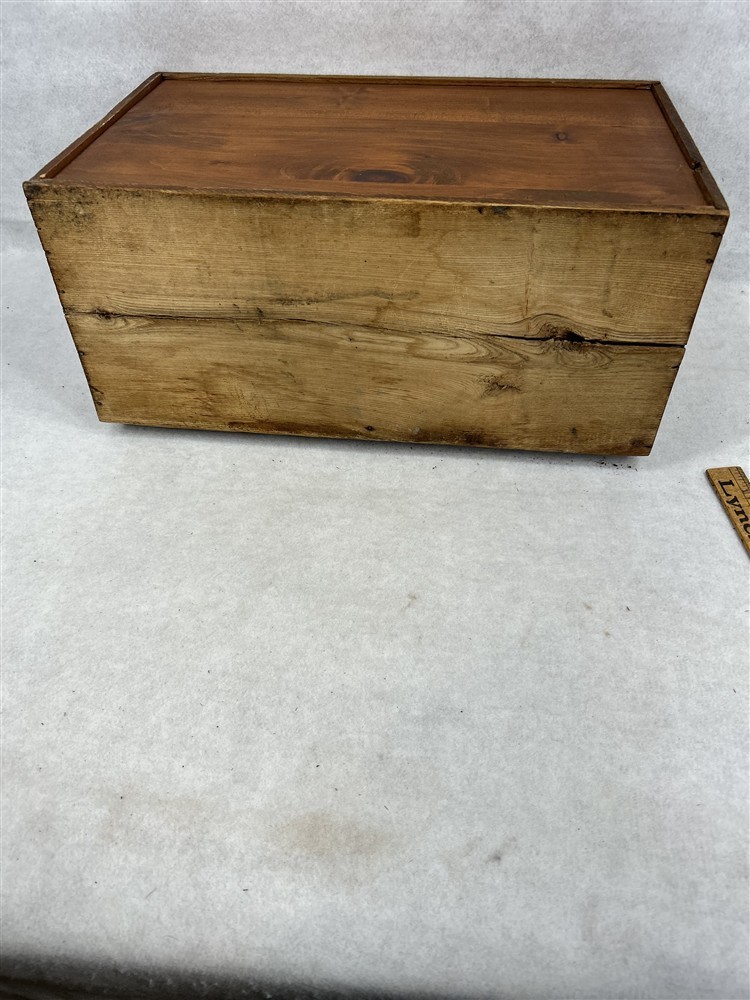 antique store drawers bins display storage wood tin 16x10x7 1890-1920 original