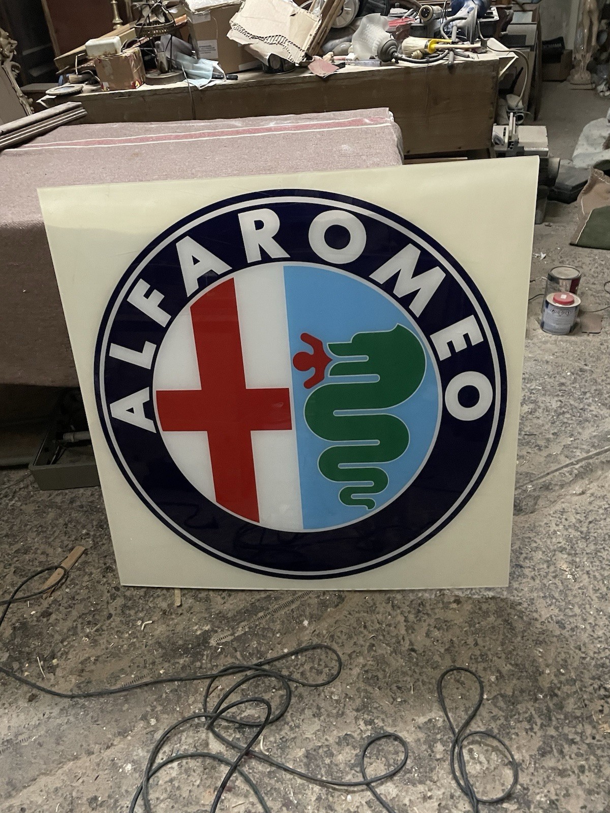 Alfa Romeo Sign Light Panel