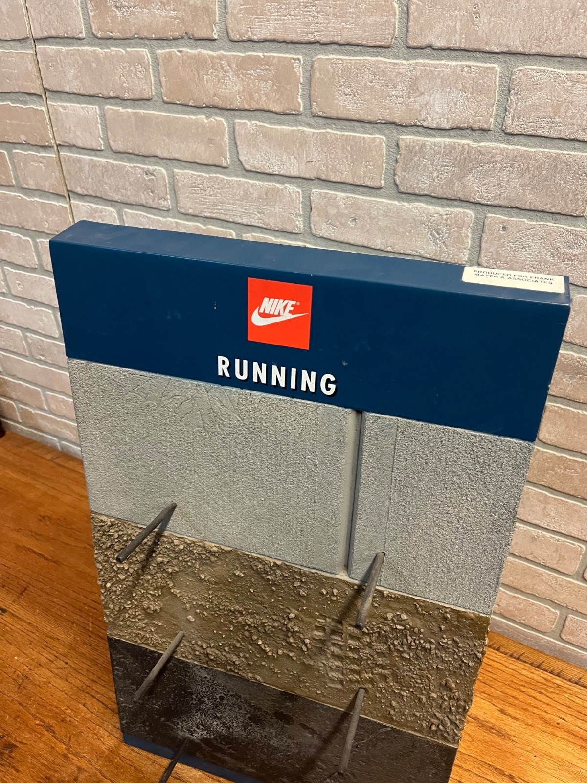 Vintage Nike Running Shoes Point-Of-Sale Shoe Advertising Store Display Rack