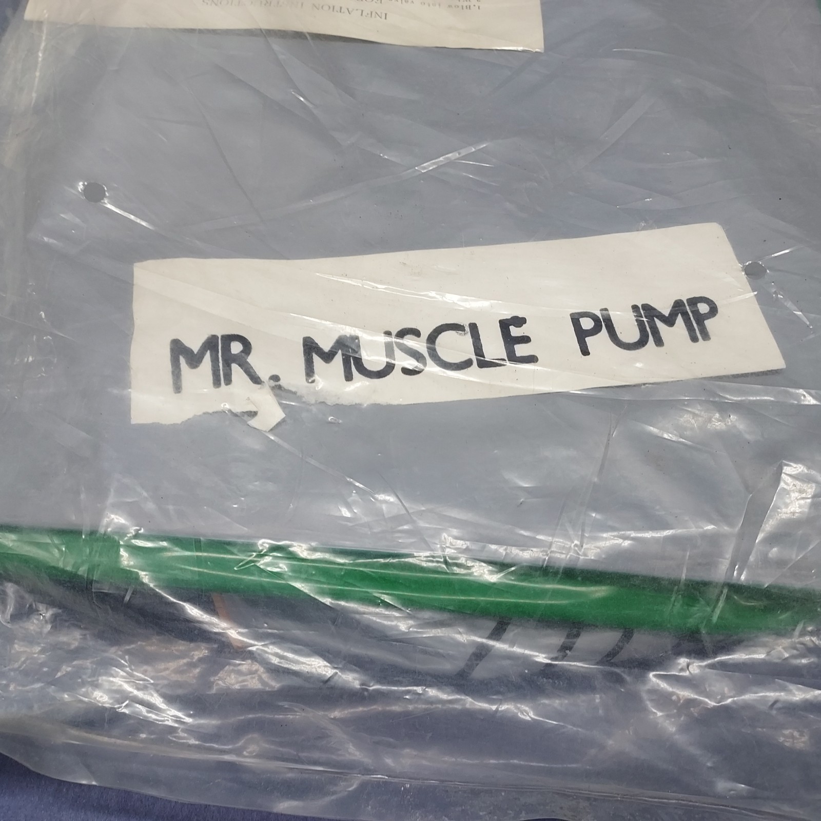 Vintage Mr. Muscle Pump Blow Up Small Wonder Inflatables Advertising Display