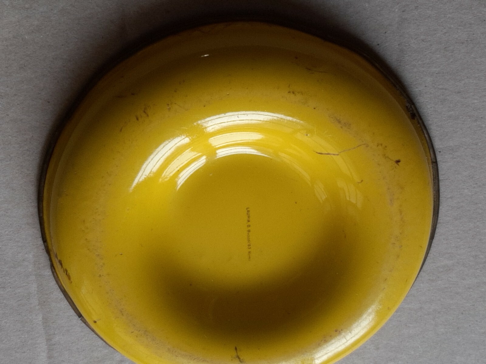 👉VINTAGE ALGIDA ICE CREAM ☆ Rare ENAMEL ASHTRAY 🇮🇹 ’50 CAROUSEL ASHTRAY