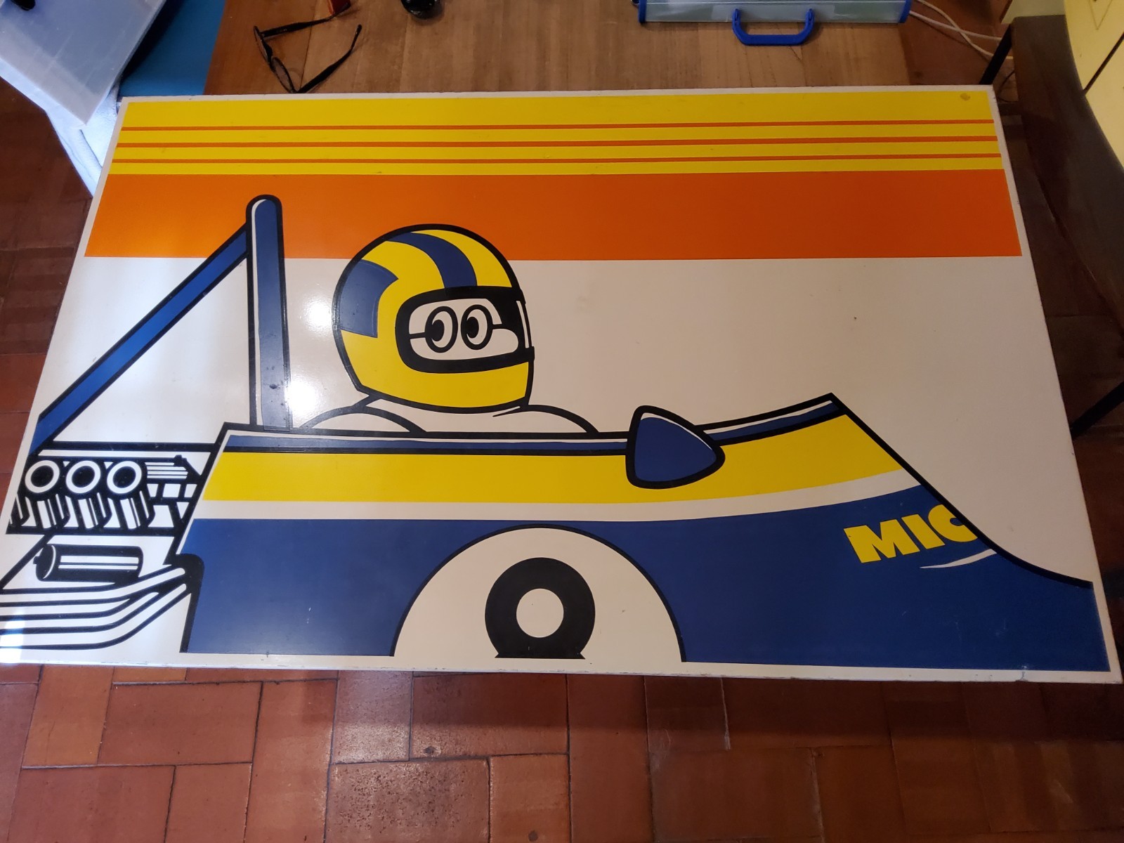ORIGINAL VINTAGE MICHELIN PLAQUE/SIGN 1970 (Rare)