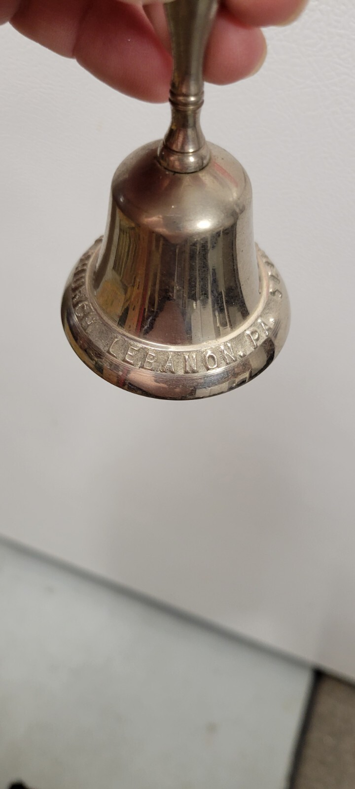 Vintage Antique Early 1900s Lebanon PA Trinity Lutheran Church Advertising Bell