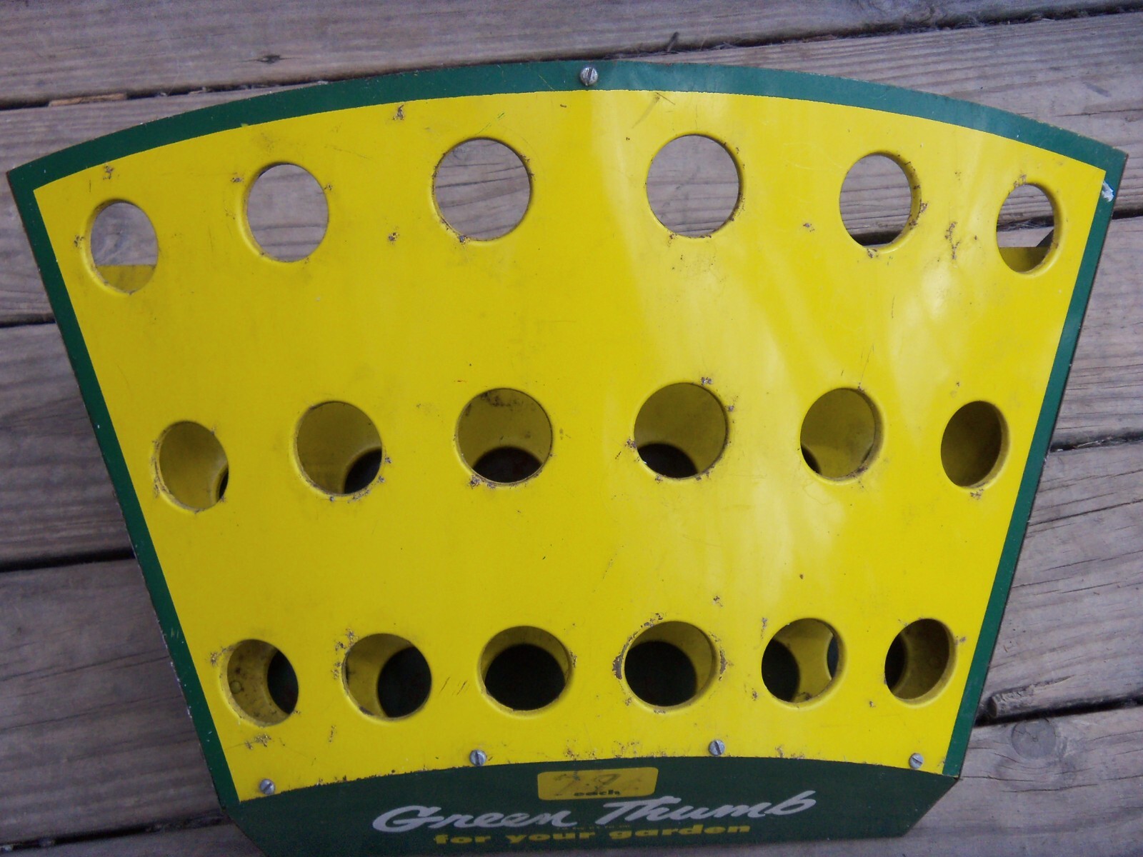 VINTAGE UNION FORK & HOE CO., COLUMBUS, OHIO TOOL HOLDER METAL STORE DISPLAY