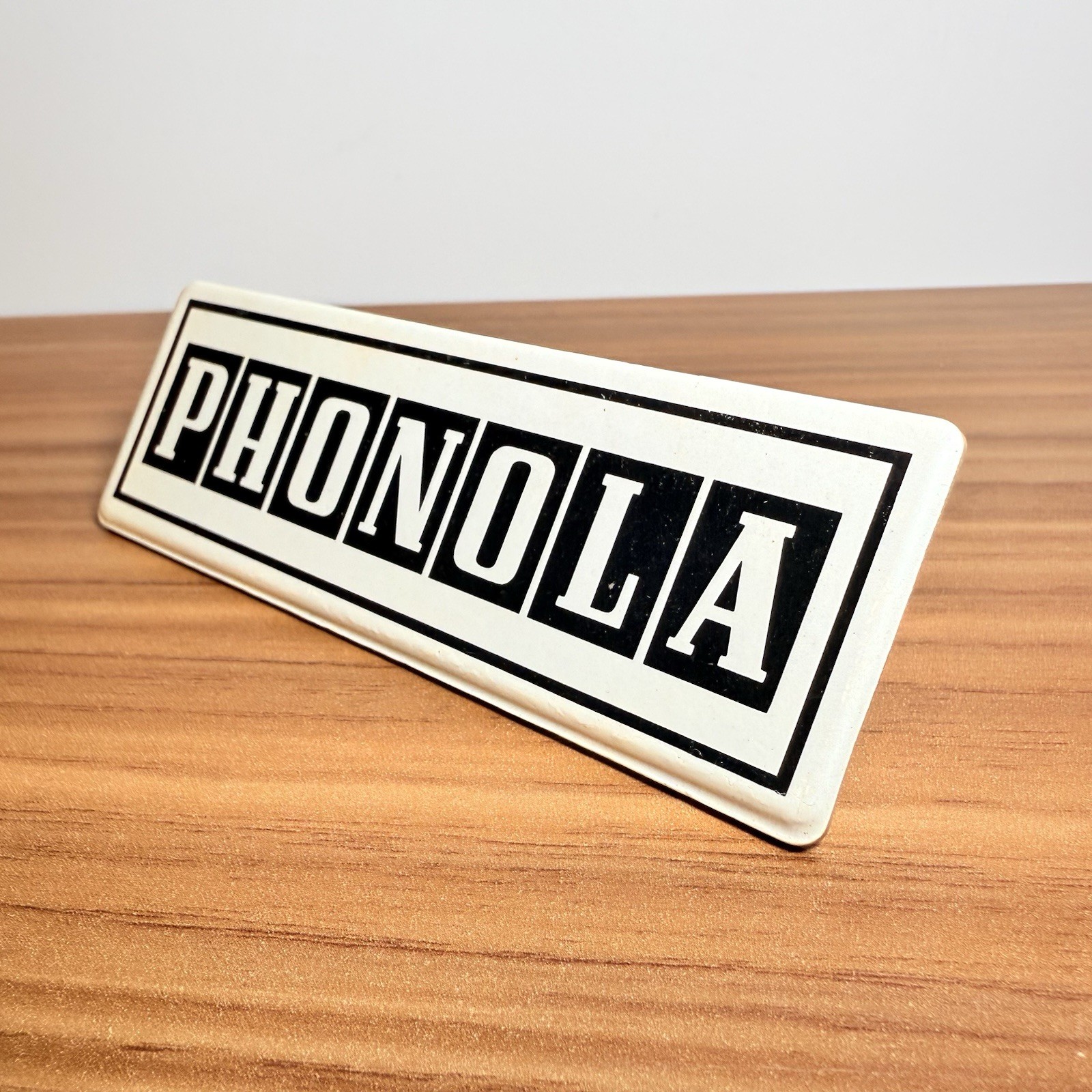 VINTAGE RADIO PHONOLA ADVERTISING CARD 1960s BOARD SIGN NEW