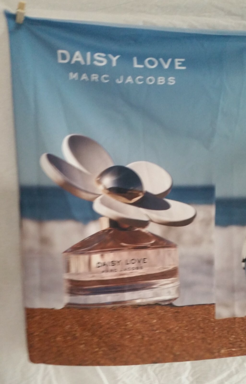 Marc Jacobs perfume fabric store advertising display sleeve wrap 27 x 25″