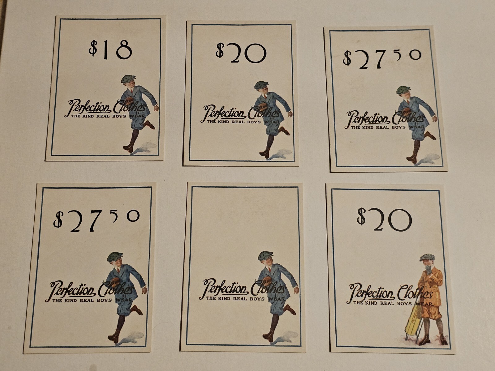 21 Vintage Perfection Boys Clothes Price Ticket Tags